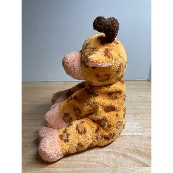 TY Pluffies TyLux 2004 'Towers' Giraffe Orange Brown Baby Plush Pre-Owned - Picture 3 of 8